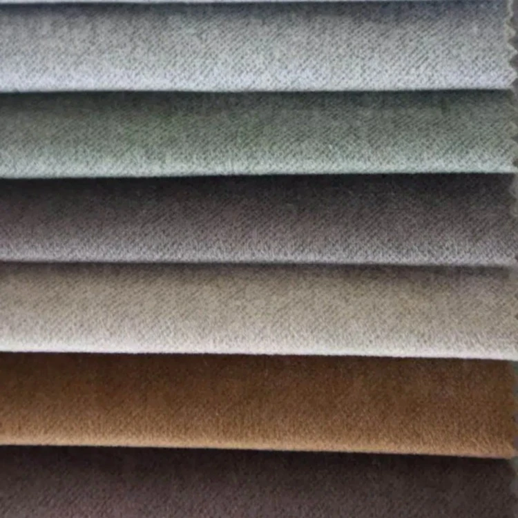 Tapisserie d'ameublement en velours Mosha imprimé uni pour textile à la maison